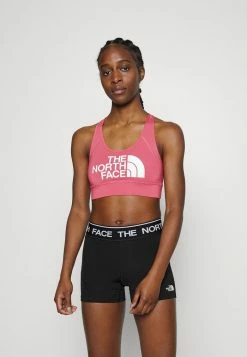The North Face BOUNCE BE GONE BRA - Medium Support Sports Bra - Slate Rose