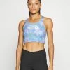 The North Face FLEX BRA - Medium Support Sports Bra - Lavender/fog/glacier