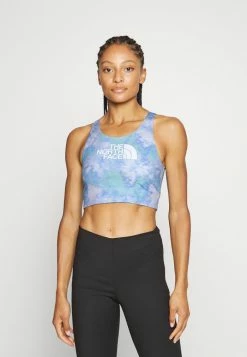 The North Face FLEX BRA - Medium Support Sports Bra - Lavender/fog/glacier