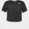 The North Face PLUS CROP SIMPLE DOME TEE - Print T-shirt - Black