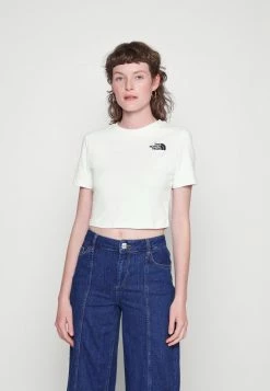 The North Face CROP TEE - Print T-shirt - White