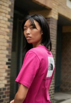 The North Face RELAXED TEE - Print T-shirt - Fuschia Pink
