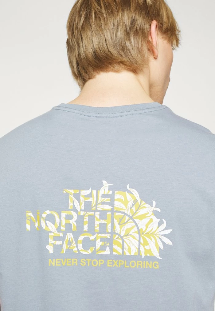 The North Face NATURE DOME - Print T-shirt - Base Tradewinds Grey/gardenia White/mineral Gold - Image 7