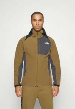 The North Face HOODIE - Soft Shell Jacket - Military Olive/asphalt Grey/black