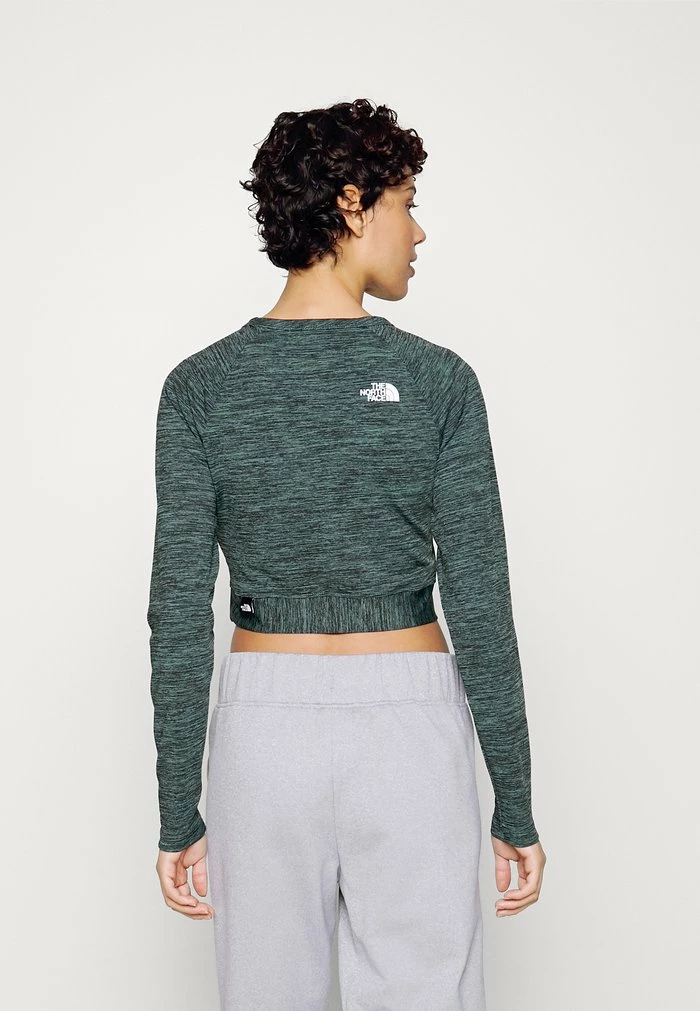 The North Face CROP - Long Sleeved Top - Goblin Blue Heather - Image 3