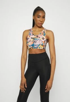 The North Face PRINTED MOTIVATION BRA - Medium Support Sports Bra - Multicoloured