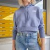 The North Face TREND CROP HOODIE - Hoodie - Folk Blue