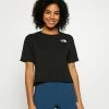 The North Face CROPPED SIMPLE DOME TEE - Basic T-shirt - Black