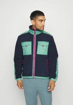 The North Face ROYAL ARCH JACKET - Fleece Jacket - Summit Navy/wasabi/fuschia Pink