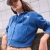 The North Face ICON CROP FULL ZIP HOODIE - Zip-up Sweatshirt - Shady Blue