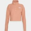 The North Face GLACIER CROPPED ZIP - Fleece Jumper - Rose Dawn
