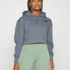 The North Face SKETCH BOX CROP HOODIE - Zip-up Sweatshirt - Tradewinds Grey