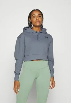 The North Face SKETCH BOX CROP HOODIE - Zip-up Sweatshirt - Tradewinds Grey