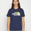 The North Face MOUNTAIN LINE TEE - Print T-shirt - Summit Navy