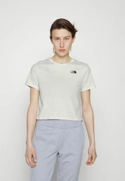 The North Face FOUNDATION CROP TEE - Sports T-shirt - Gardenia White