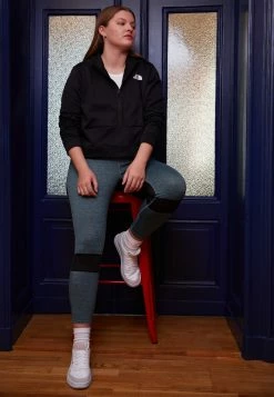 The North Face PLUS TIGHT - Leggings - Trousers - Goblin Blue/black Heather