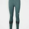 The North Face TIGHT - Leggings - Trousers - Goblin Blue/black Heather/black