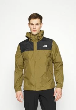 The North Face ANTORA JACKET - Hardshell Jacket - Black/military Olive