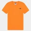 The North Face SIMPLE DOME TEE UNISEX - Print T-shirt - Cone Orange