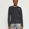 The North Face UP WITH THE SUN - Long Sleeved Top - Black