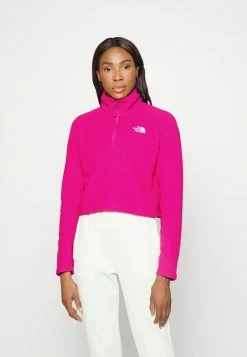 The North Face GLACIER CROPPED ZIP - Fleece Jumper - Fuschia Pink
