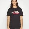 The North Face MOUNTAIN LINE TEE - Print T-shirt - Black