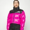 The North Face NUPTSE SHORT JACKET - Down Jacket - Fuschia Pink