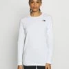 The North Face WOMENS SIMPLE DOME TEE - Long Sleeved Top - White