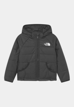 The North Face KID REVERSIBLE PERRITO HOODED - Winter Jacket - Black Asphalt Grey