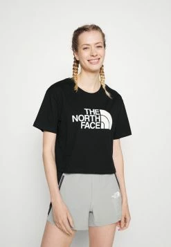 The North Face CROPPED EASY TEE - Print T-shirt - Black