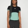 The North Face CIRCULAR TEE - Print T-shirt - Wasabi/black