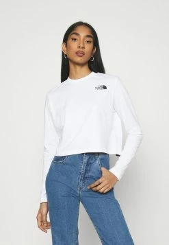 The North Face CROP TEE - Long Sleeved Top - White