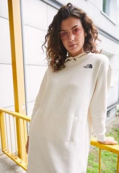 The North Face HOODIE DRESS - Day Dress - Gardenia White