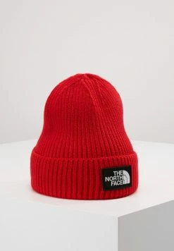 The North Face LOGO BOX CUFFED BEANIE - Beanie - Red