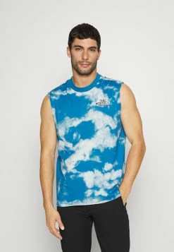 The North Face HIMALAYAN BOTTLE SOURCE TANK - Top - Banff Blue Dye Print