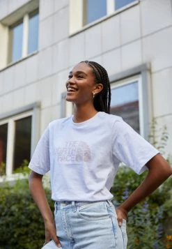 The North Face EASY TEE - Print T-shirt - White/lavender