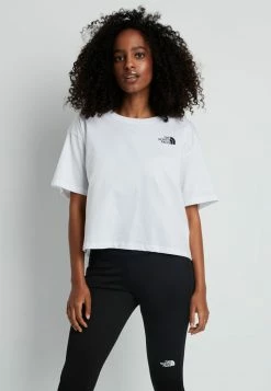 The North Face CROPPED SIMPLE DOME TEE - Basic T-shirt - White