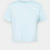 The North Face FOUNDATION CROP TEE - Sports T-shirt - Beta Blue