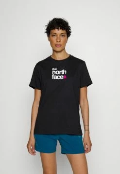 The North Face FOUNDATION GRAPHIC TEE - Sports T-shirt - Black/lavender Fog