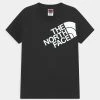 The North Face SHOULDER LOGO TEE UNISEX - Print T-shirt - Black/white