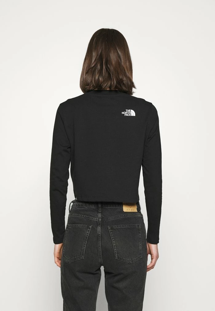 The North Face CROP TEE - Long Sleeved Top - Black - Image 3