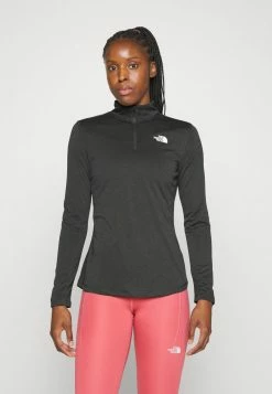 The North Face FLEX ZIP - Long Sleeved Top - Medium Grey Heather