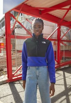 The North Face DENALI CROP - Fleece Jumper - Lapis Blue