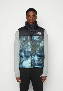 The North Face PRINTED RETRO NUPTSE VEST UNISEX - Waistcoat - Wasabi Ice