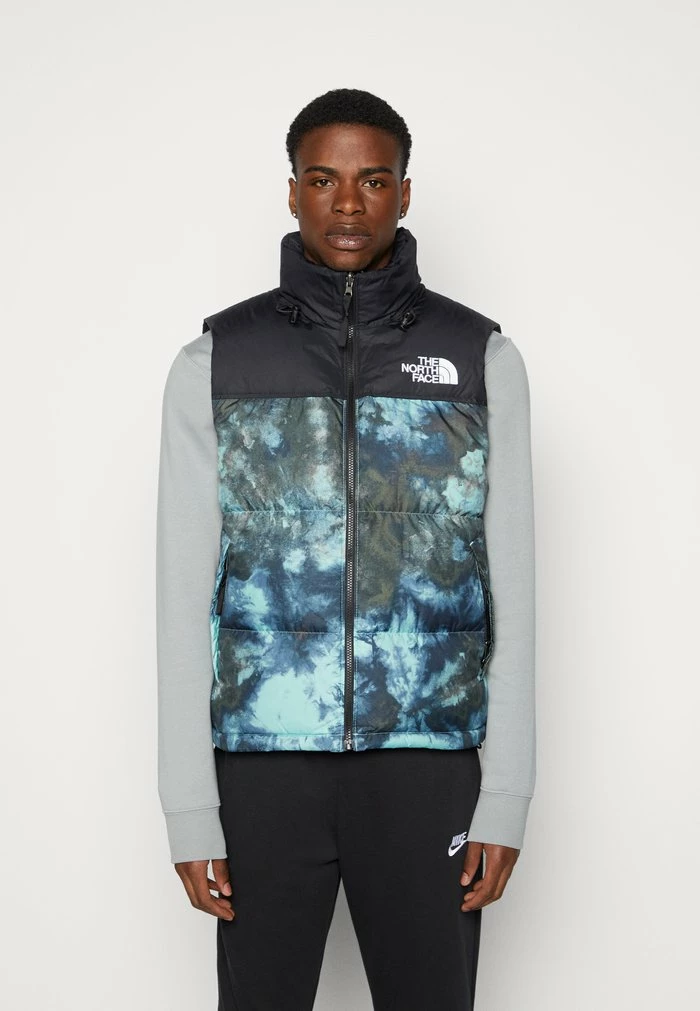 The North Face PRINTED RETRO NUPTSE VEST UNISEX - Waistcoat - Wasabi Ice