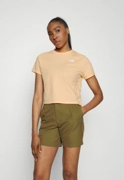The North Face FOUNDATION CROP TEE - Sports T-shirt - Apricot Ice