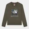 The North Face TEENS CREW UNISEX - Sweatshirt - New Taupe Green