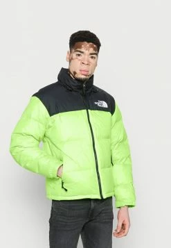 The North Face RETRO NUPTSE JACKET UNISEX - Down Jacket - Safety Green/black