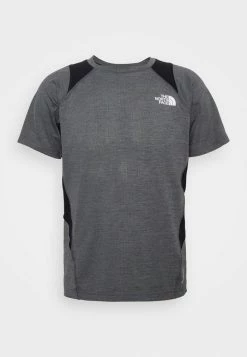 The North Face GLACIER TEE - Print T-shirt - Asphalt Grey/white Heather/black