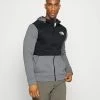 The North Face FULL ZIP - Fleece Jacket - Medium Grey Heather/black